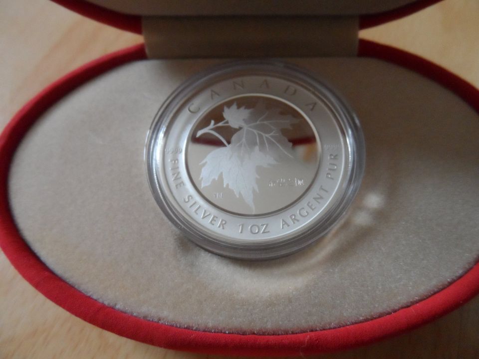 5$ CAD Maple Leaf of Hope 1oz Silber 2005 Auflage 25.000 Ex. RAR in Denzlingen