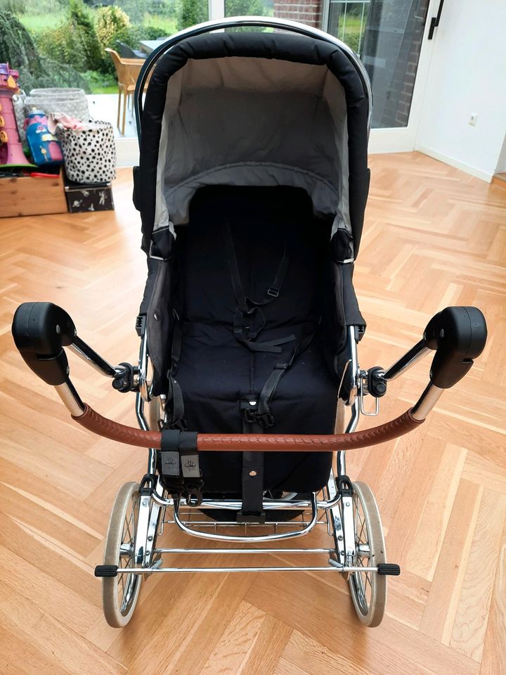 Kinderwagen Hesba Condor Coupe Schwarz Ledergriff in Geldern