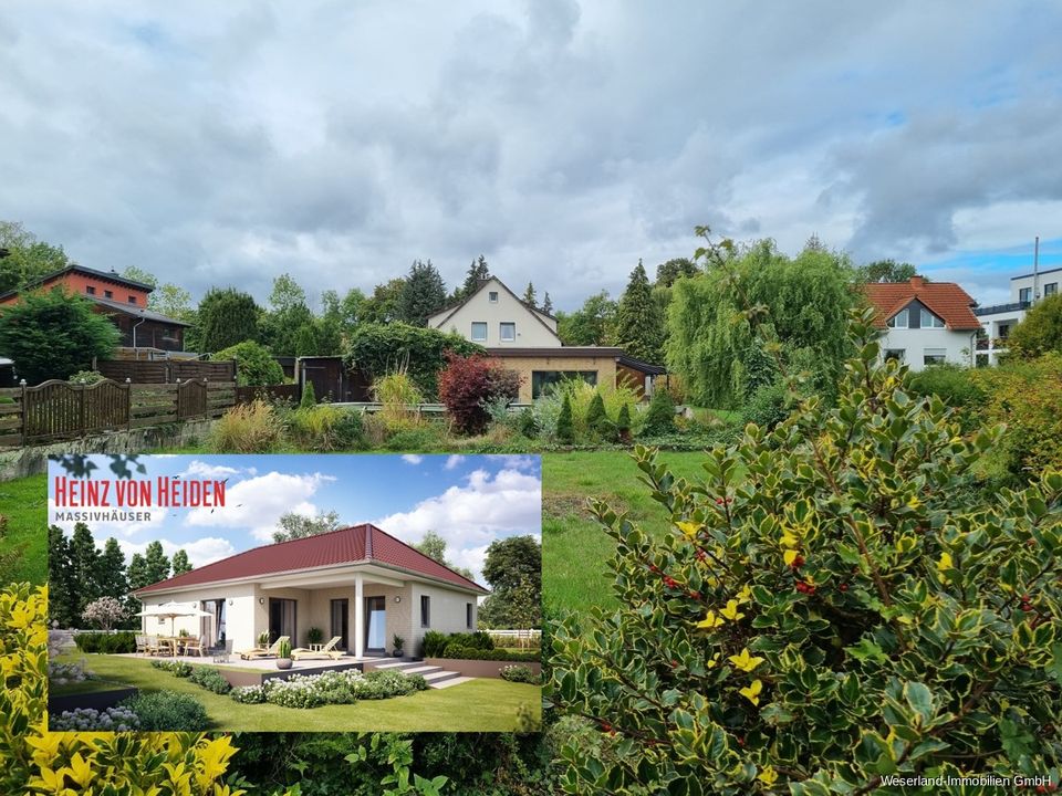 Bungalow mit überdachter Terrasse auf einem Eigentumsgrundstück in Emmerthal in Emmerthal