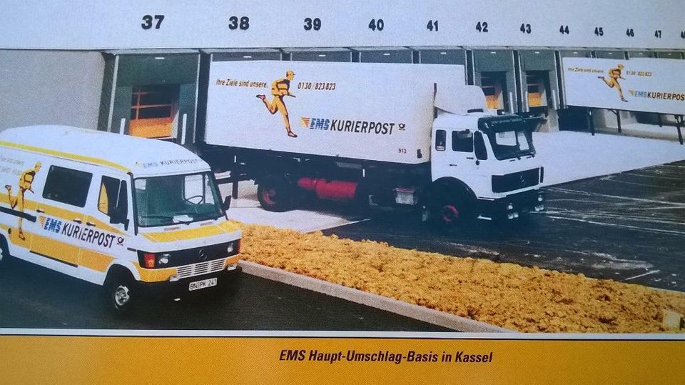 EMS Kurierpost ,Post, H0, 1:87, Geschenkset, OVP, Herpa, Kassel in Gera