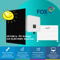 PV Anlage 10 kWp - 10 KW Fox WR  + 8,64 kWh Speicher + 26 Module Rheinland-Pfalz - Maring-Noviand Vorschau