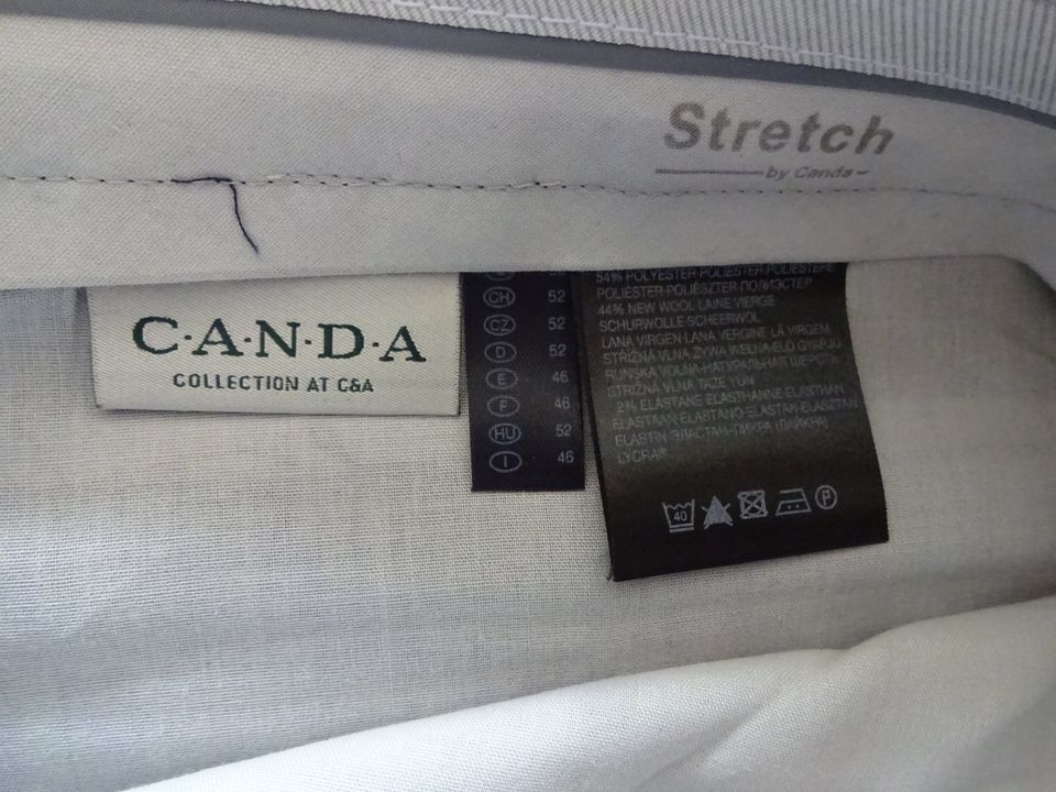 3 x Canda stretch Stoffhose dunkelblau Größe 52 NEU in Uersfeld