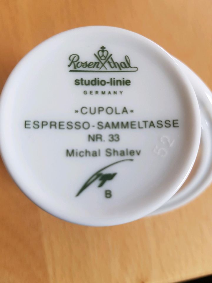 Rosenthal Sammlertasse Espresso Nr.33 in Altenstadt an der Waldnaab