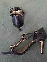 Sandalen von Dune, Gr.39,  schwarz, Steinchen, Leder Baden-Württemberg - Ostfildern Vorschau