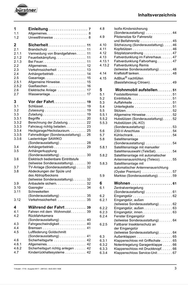 Bürstner Lyseo TG 690 Stromlaufplan Abwasserplan in Langdorf