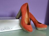 Catwalk Pumps Highheels Plateaupumps Größe  37 Orange beige Nordrhein-Westfalen - Kirchlengern Vorschau