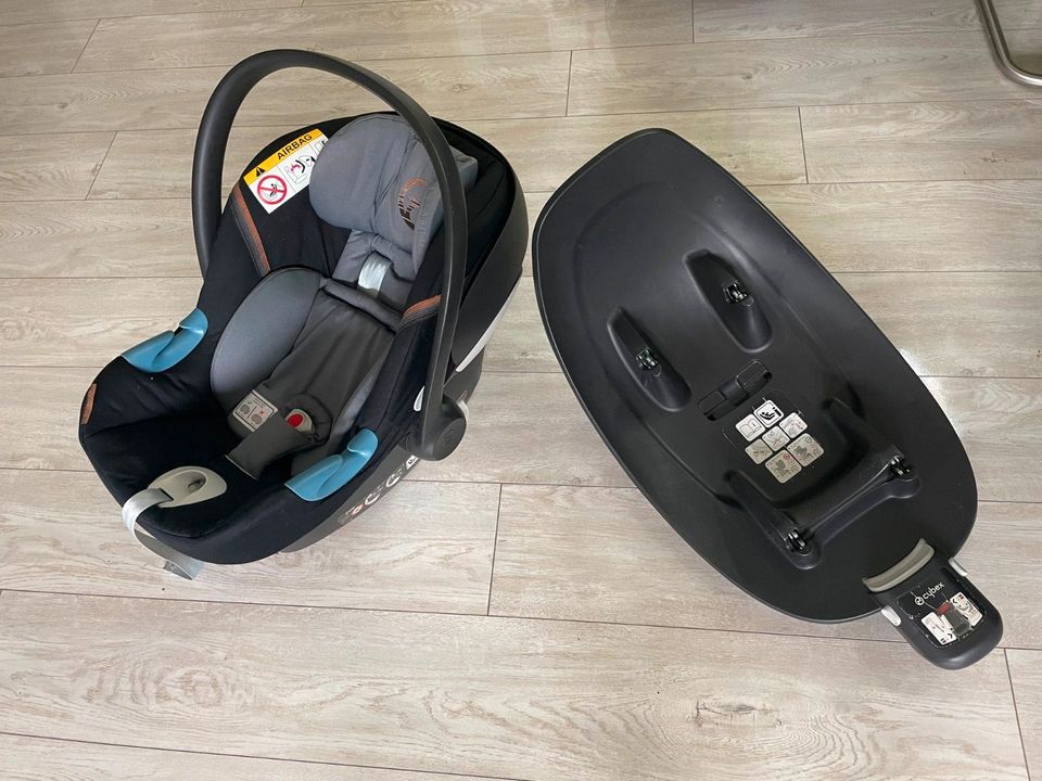 Cybex Gold Aton M i-Size Autoschale pepper black + ISOFIX Base M in Luckenwalde