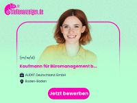 Kaufmann für Büromanagement (m/w/d) bzw. Baden-Württemberg - Baden-Baden Vorschau