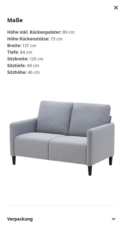 Angersby Ikea Couch in Karlsruhe