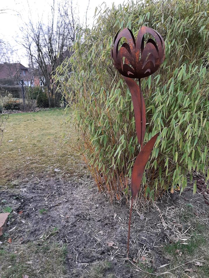 Rost edelrost deko Dekoration Garten Geschenk Blume beet in Kirchwalsede