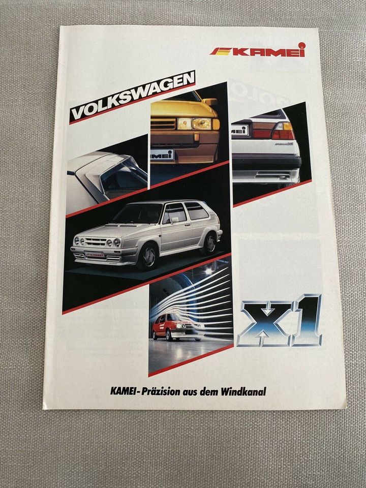 Kamei X1 VW Volkswagen Prospekt April 1986 in Rellingen