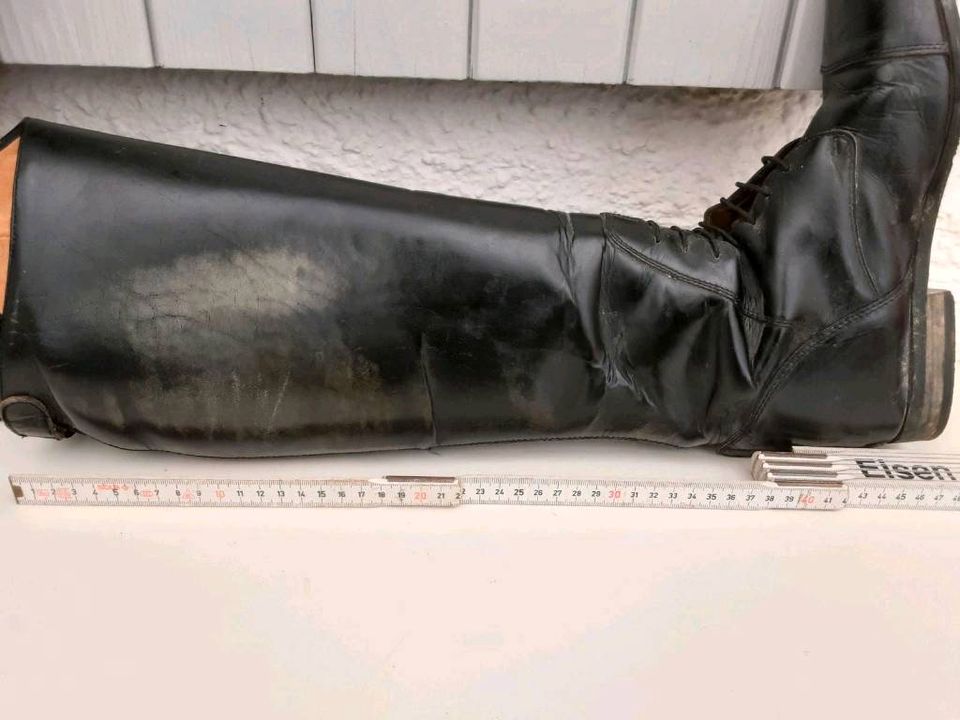 Reitstiefel Leder schwarz Gr. 41 in Sigmaringendorf