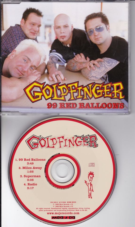 GOLDFINGER 99 Red Balloons CD "Radio" non album nena luftballons in Soest