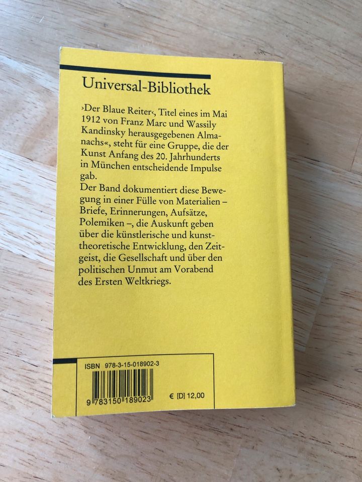 Der Blaue Reiter eine Geschichte in Dokumenten Buch Reclam in Eberswalde