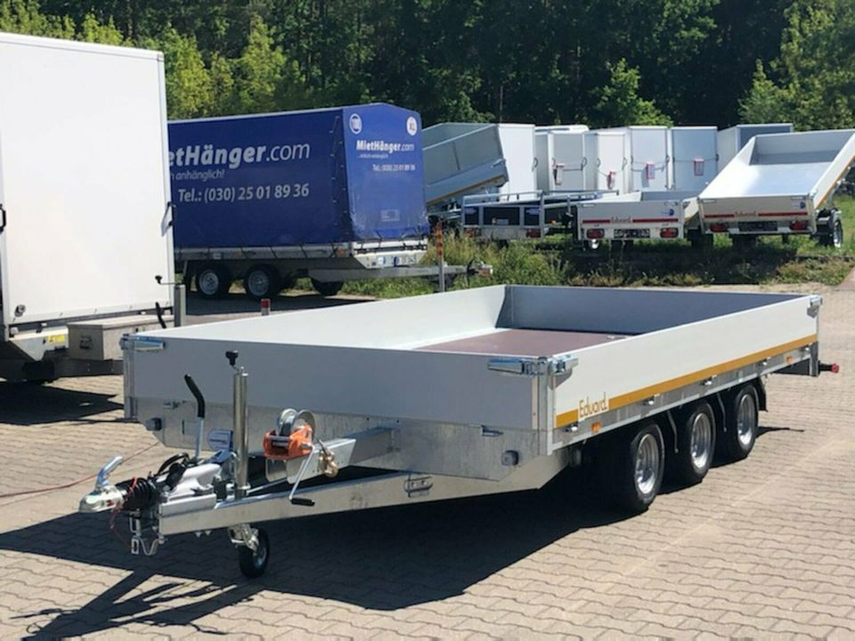 ⭐ Eduard Auto Transporter 3500 kg 406x220x30 cm 3-Achser 56 in Schöneiche bei Berlin