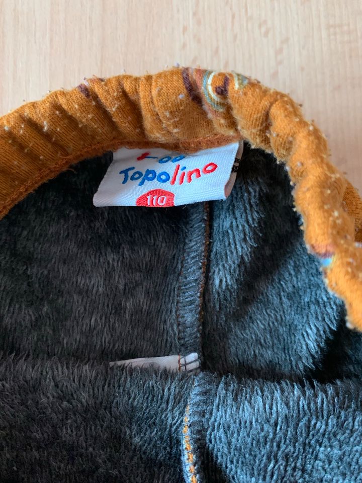 Kuschelhose von Topolino, Größe 110, senffarben, Regenbogen, Hose in Lehrte