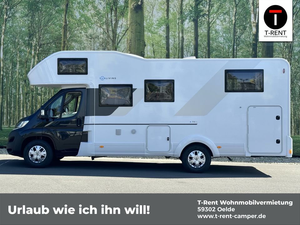 SunLiving Familien Wohnmobil mieten 6.7.-14.7.24 4 Personen in Oelde