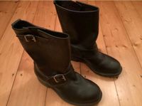 USA,coole Leder Biker Boots, Größe 7,5 ca.40-40,5 schwarz Niedersachsen - Lingen (Ems) Vorschau