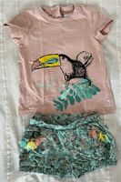 Coccodrillo Tshirt Shorts Set rosa floral pastel Tukan Gr. 98 Dresden - Blasewitz Vorschau