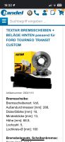Textar Bremsscheiben hinten Ford Tourneo Transit Custom 288mm Nordrhein-Westfalen - Beverungen Vorschau