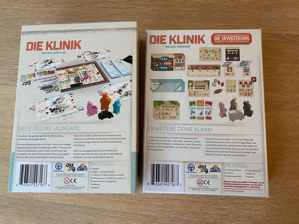 Die Klink Deluxe Ausgabe + Erweiterung teils OVP Brettspiel Spiel in Ritterhude