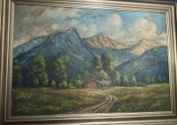 Gemälde wunderschöne Patina Berghütte Berchtesgadener Land 92cm Berlin - Treptow Vorschau