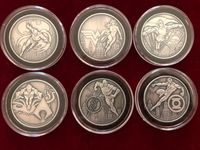 6 x 1 oz Silber DC Comics Antique Finish Batman Superman Niedersachsen - Emlichheim Vorschau