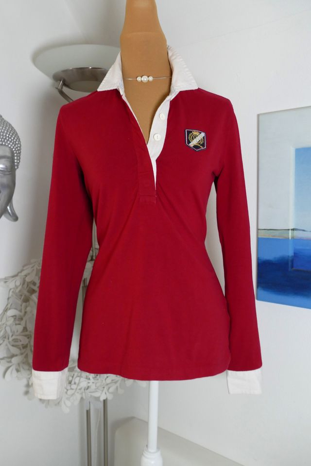 Tommy Hilfiger Langarm Shirt mit Bluse rot weiß Gr.M in Erlangen