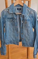 Jeansjacke mit Perlen Gr. 36 Hessen - Hüttenberg Vorschau