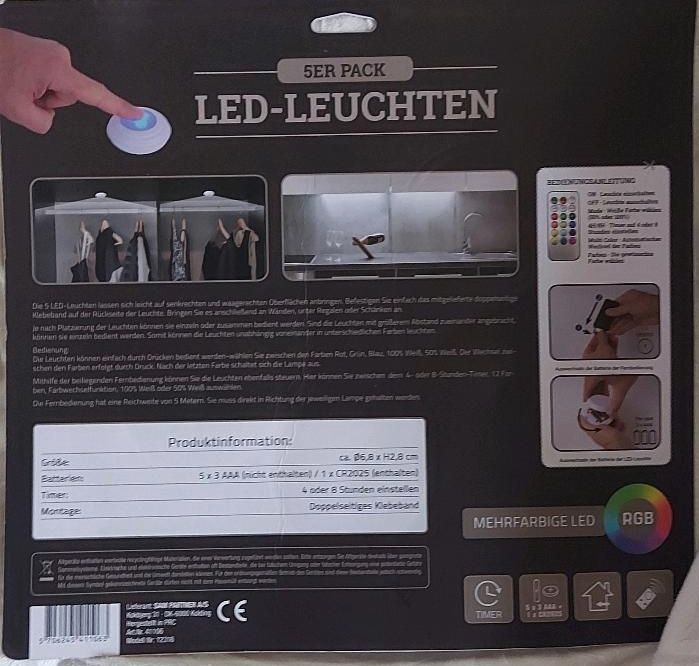 Led Leuchten. Farbwechsel Neu/ OVP in Potsdam