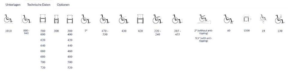 Neuheit Leichtgewichtrollstuhl 30°-Rückenverstellung Rollstuhl in Stockach