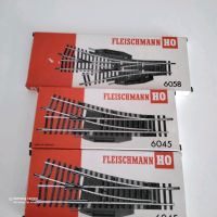 Fleischmann 6045 Weichen 2×2  Rechts und Links und1×Dreiwegweiche Nordrhein-Westfalen - Castrop-Rauxel Vorschau