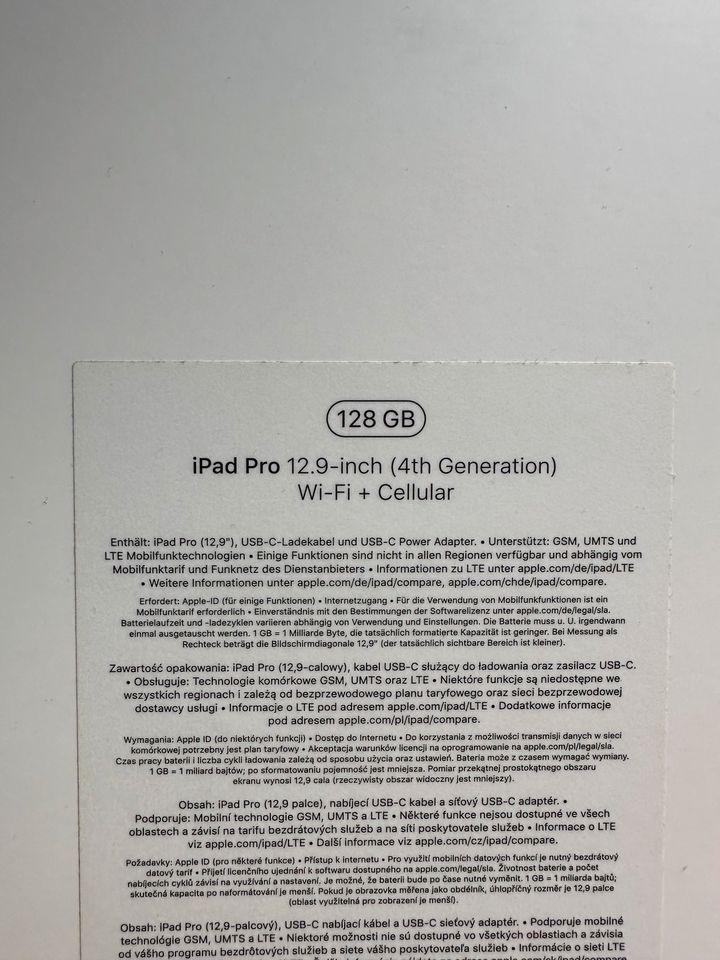 Apple iPad Pro 12.9 4.Gen, inkl. Pencil+Cover, 128GB, Wie Neu in Haiger