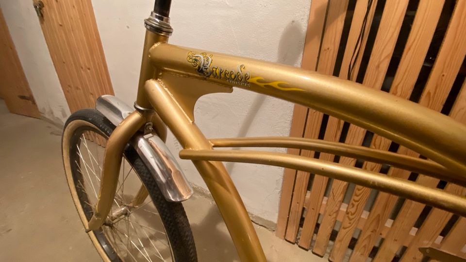Barcode Cruiser Bike in Gold. Fahrrad to chill in Erfurt