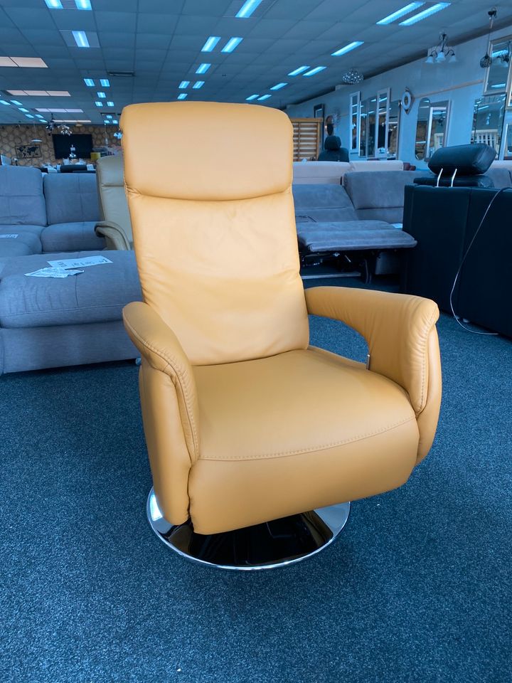 Sessel  Echt Leder Relax Relaxsessel Polster Möbel UVP 1399€ in Alsfeld