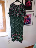 Kleid Boho Ulla Popken  48  schwarz mit Blumen Bayern - Dießen Vorschau