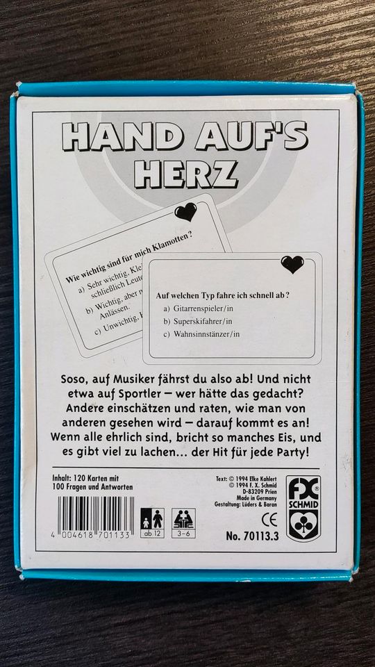 Hand auf's Herz • Quiz • Spiel • Kennenlernen in Pirmasens