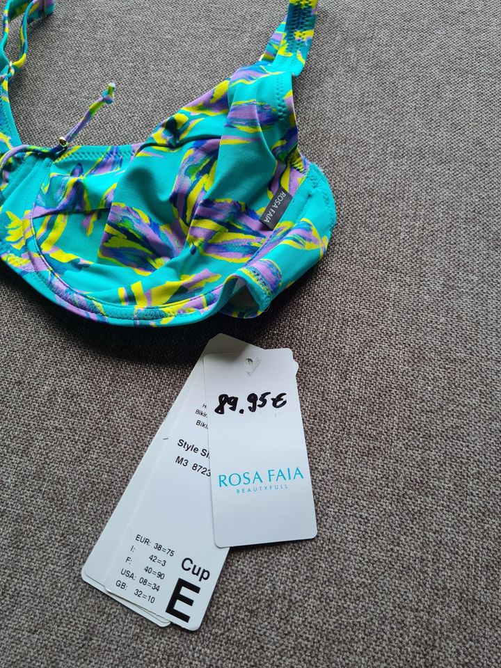 Wunderschöner Bikini "Rosa Faia" Gr. 38 (75 E-Cup)  NEU + Etikett in Fürth