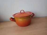 Emaille Kochtopf Topf Orange Vintage Berlin - Reinickendorf Vorschau