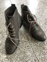 Mädchen Stiefeletten;Leder;Gr 36 (grau) Hessen - Bad Wildungen Vorschau