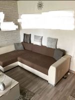 Sofa in braun/weiß zu verkaufen Nordrhein-Westfalen - Oberhausen Vorschau