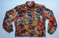 Blouson Blusenjacke von C&A Gr. 44 schwarz rot braun Brandenburg - Putlitz Vorschau