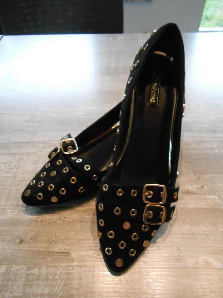 Halbschuhe Primadonna collection schwarz – gold  Gr. 39  NEU USA in Neuwied