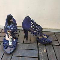 Pumps Sandalen Graceland Gr. 38 Blau mit Steinchen, Absatz 11 cm Baden-Württemberg - Sinzheim Vorschau