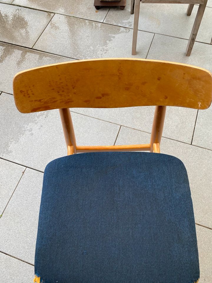 Vintage Mid Century Modern 50er Chair Stuhl in Düsseldorf