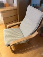 Ikea Sessel Poäng Eichenfurnier weiß / Knisa hellbeige Hessen - Wetzlar Vorschau