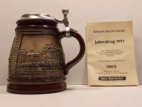 Bierkrug mit Zinndeckel Rheinland-Pfalz - Bretzenheim Vorschau