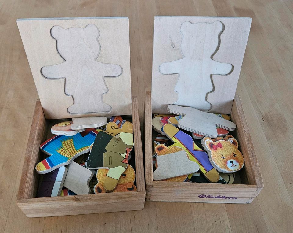 Teddy Teddybär Puzzle aus Holz in Lauenbrück