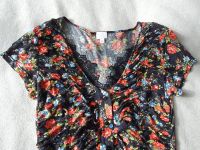 Bluse, Shirt, Alba Moda, Gr. 36, bunt mit Spitze, Rosendruck Leipzig - Gohlis-Nord Vorschau