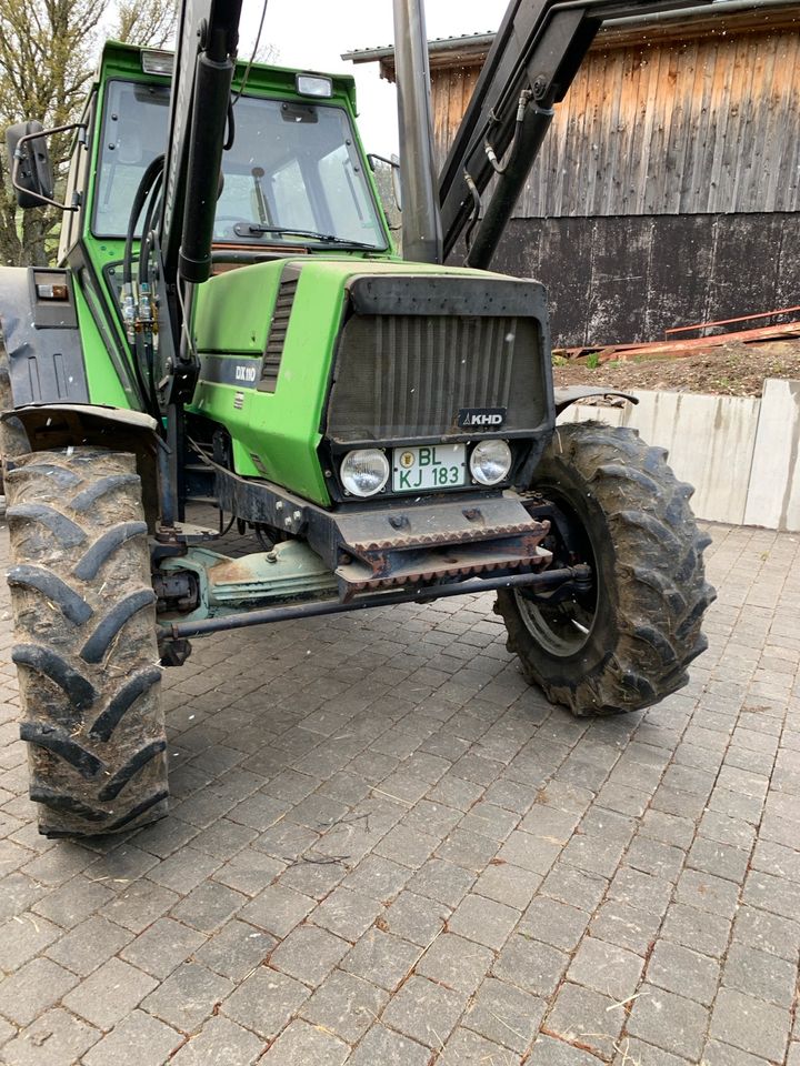 Traktor Deutz DX110 in Zimmern unter der Burg